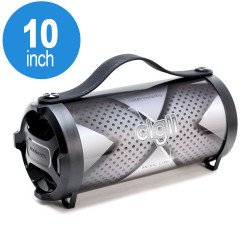 Outdoor Drum X Design Portable Bluetooth Speaker with Handle S11A (Black)